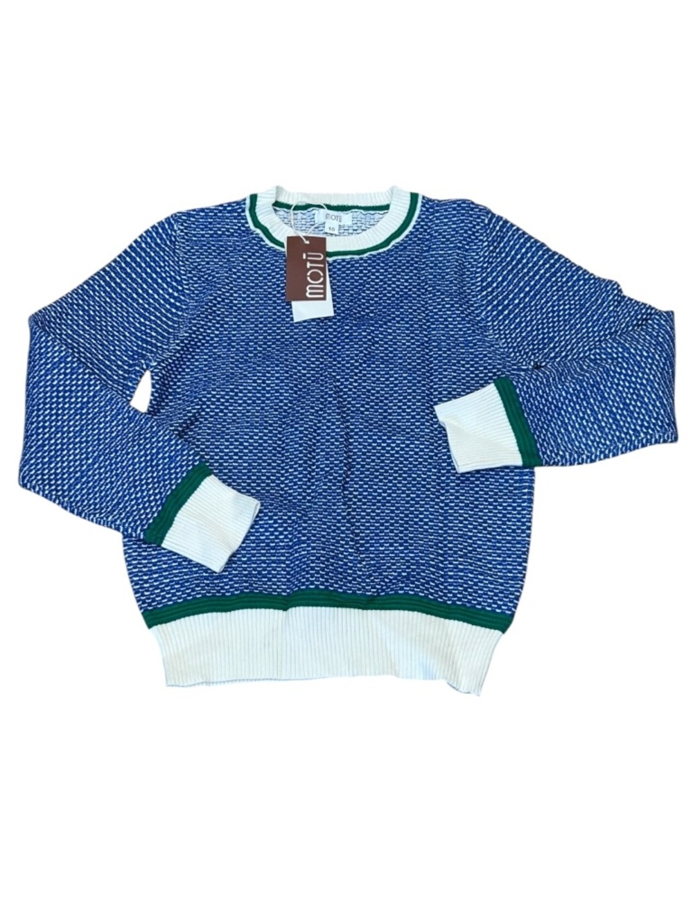 NWT Moto Mush Long Sleeve Blue Sweater Size 10 kids New with tag